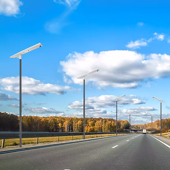 CE RoHS Certified High Power 30W 40W 60W 70W 80W 100W 120W Luminaire LED Solar Street Light Outdoor Lighting with HDG Pole