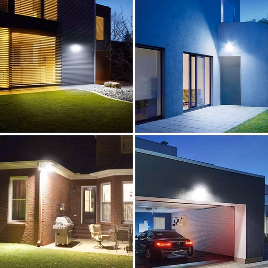 Dekra CB CE Approved High Quality IP65 50W Outdoor Lighting High Power Waterproof Garden Yard Three Security Lights 50W 100W 200W LED Flood Light